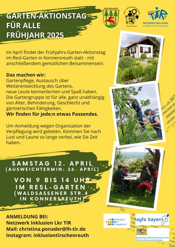 Einladung zum Gartenaktionstag am 12. April 2025