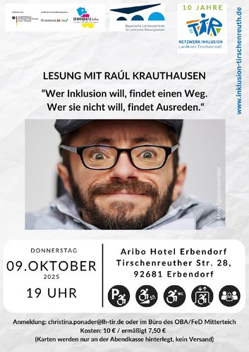 Plakat Lesung Raul Krauthausen